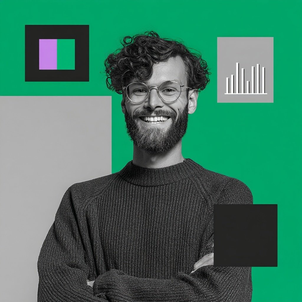 Uomo analiza i file del market